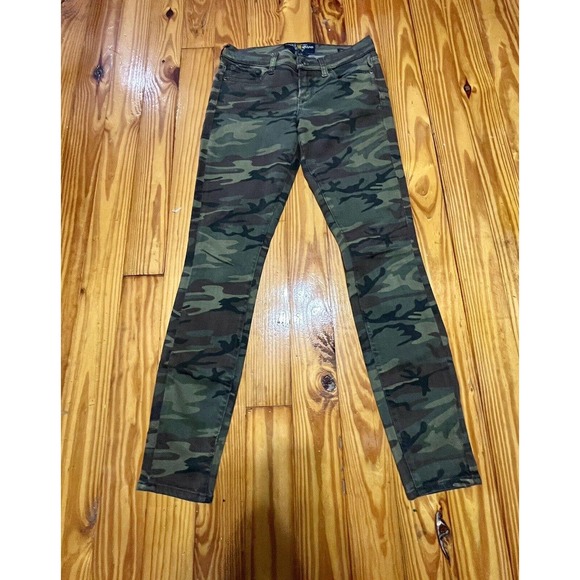 Lucky Brand Womens Jeans 2/26 Charlie Skinny Camo Pants 29” Inseam Stretch Denim - Picture 5 of 16